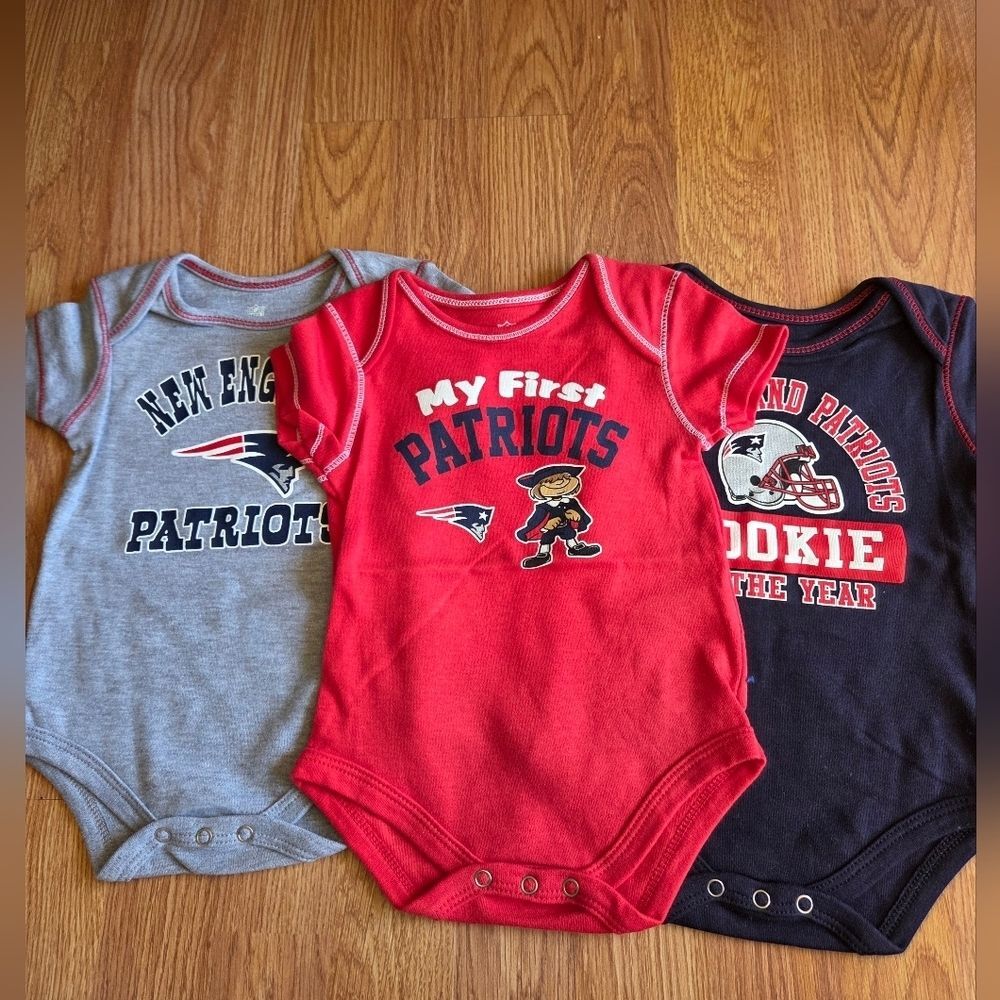 NFL New England Patriots Baby 6-9M Bodysuit New 'My First Patriots' Superbowl